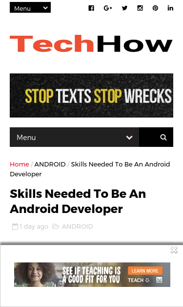 Mobile view