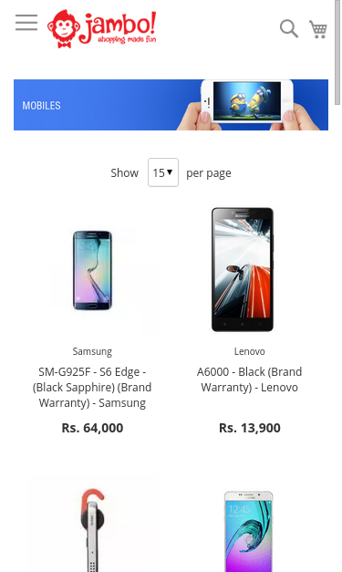 Mobile view