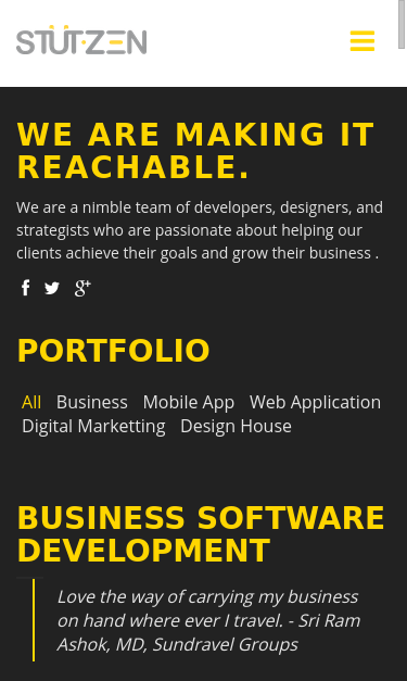 Mobile view