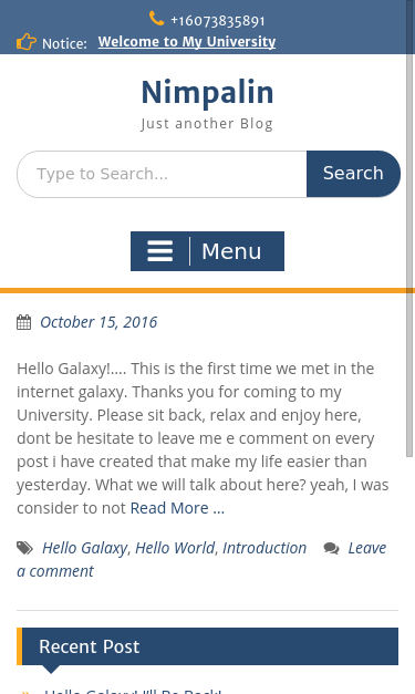 Mobile view