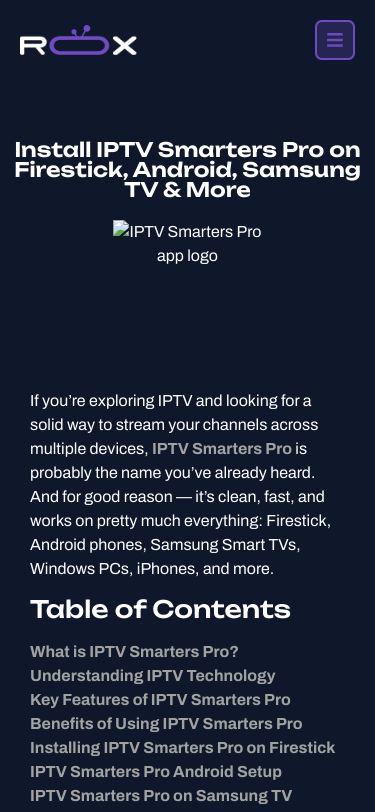 Mobile view