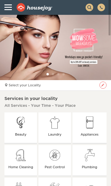 Mobile view