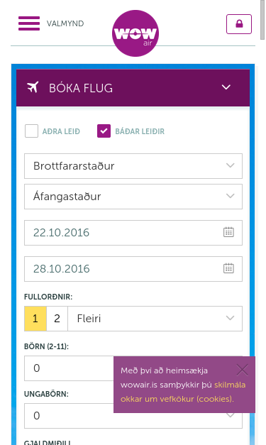 Mobile view