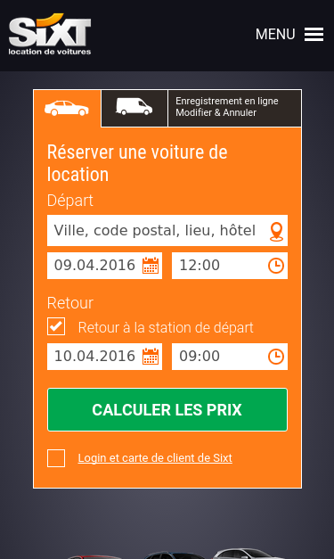 Mobile view