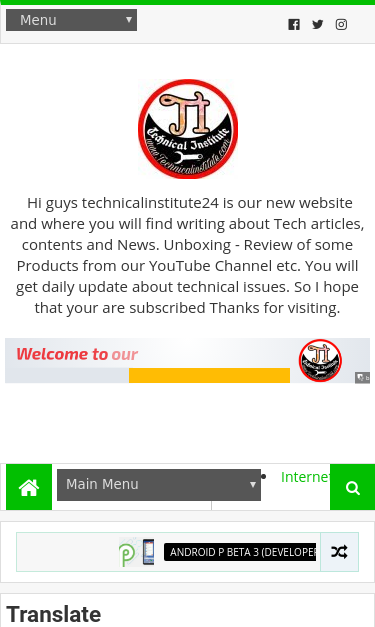 Mobile view