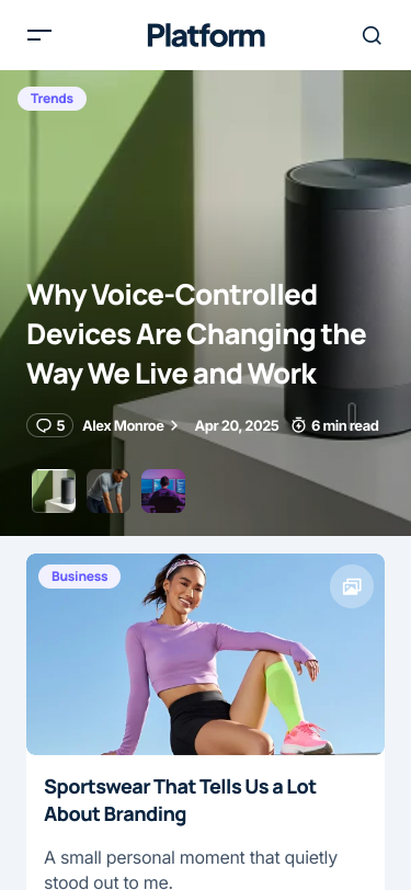 Mobile view