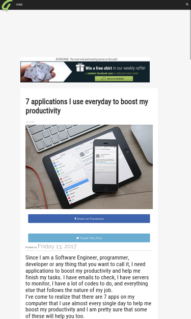 Mobile view