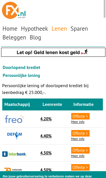 Mobile view