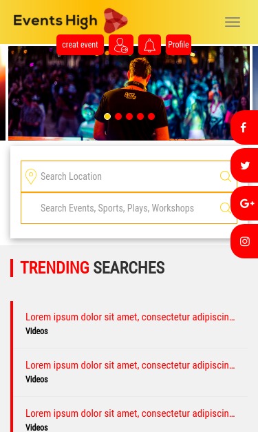 Mobile view