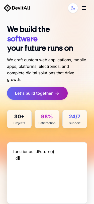 Mobile view