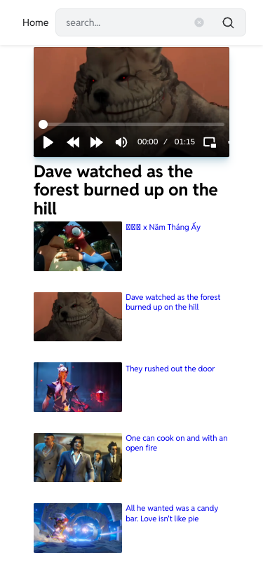 Mobile view