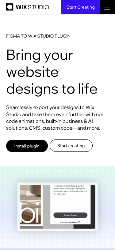Mobile view