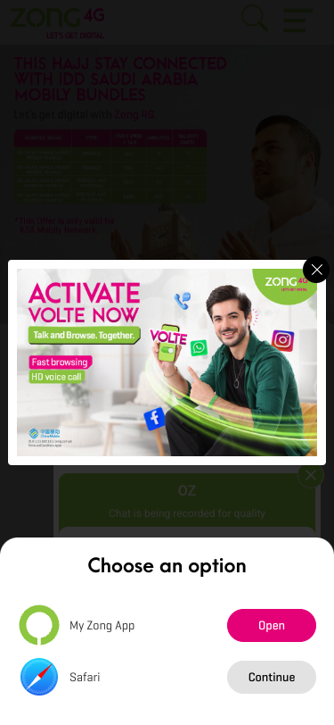 Mobile view