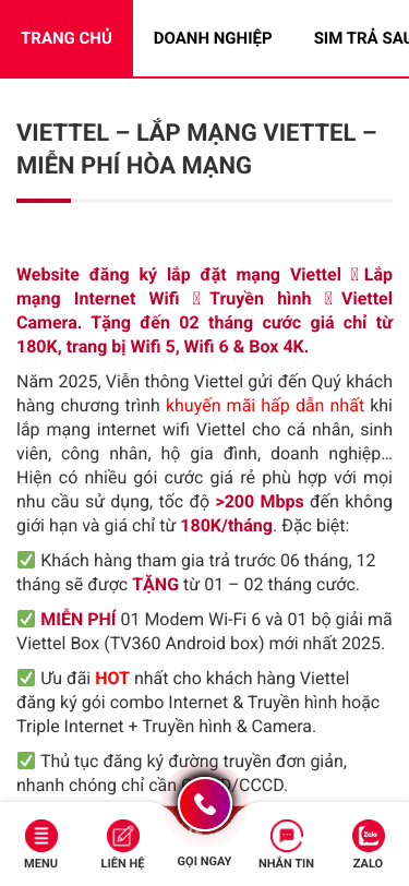 Mobile view