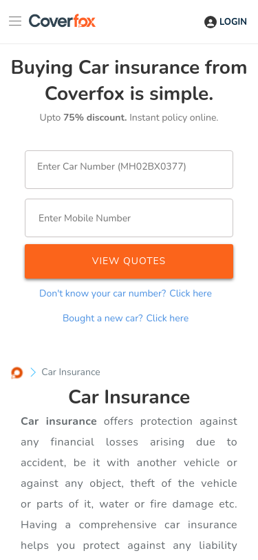 Mobile view