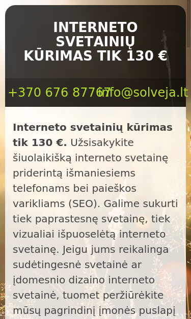 Mobile view