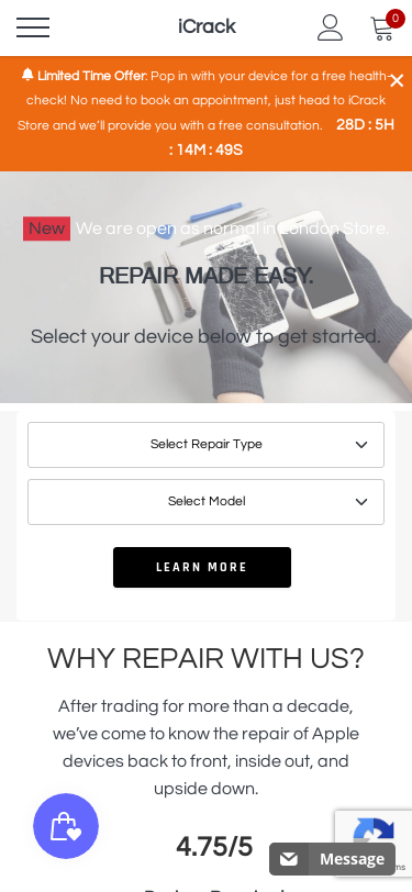Mobile view