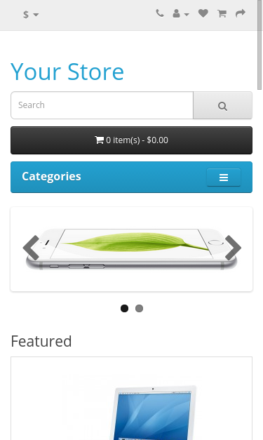 Mobile view