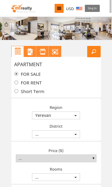 Mobile view