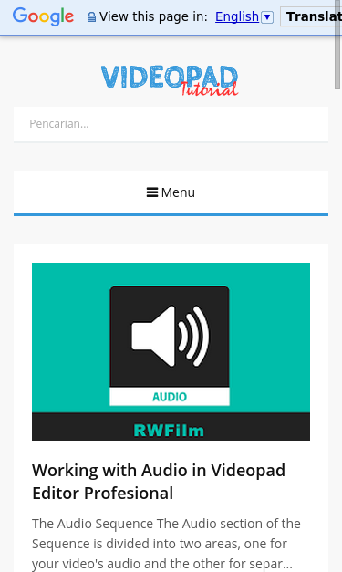 Mobile view