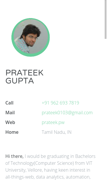 Mobile view