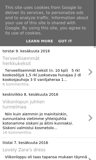 Mobile view
