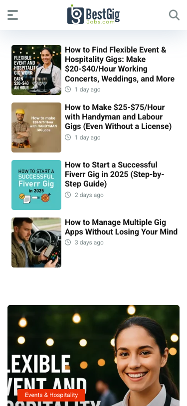 Mobile view