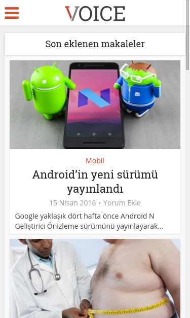 Mobile view