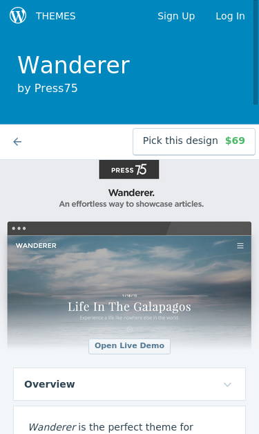 Mobile view