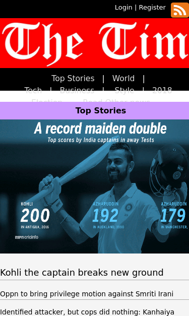 Mobile view