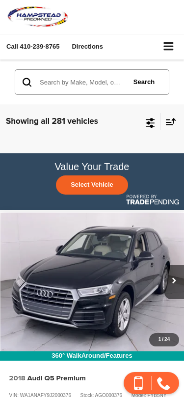 Mobile view