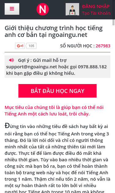 Mobile view