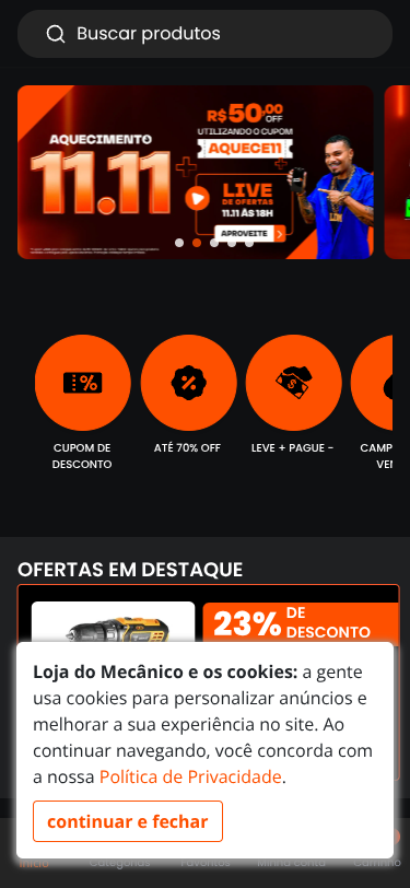 Mobile view