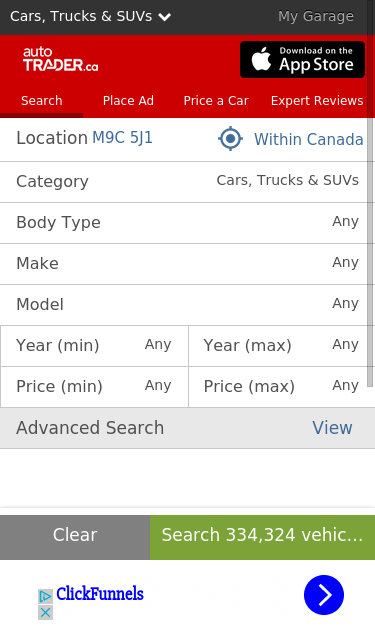 Mobile view