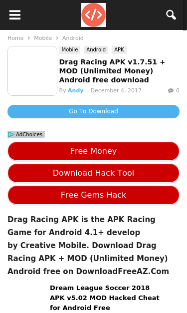 Mobile view