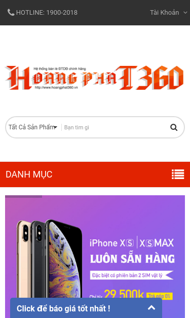 Mobile view