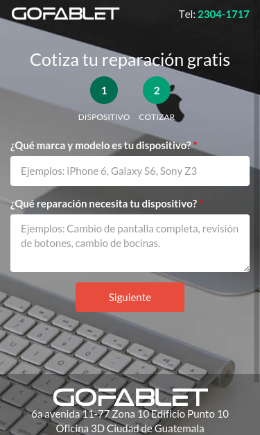 Mobile view