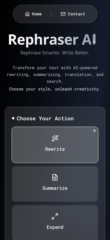 Mobile view