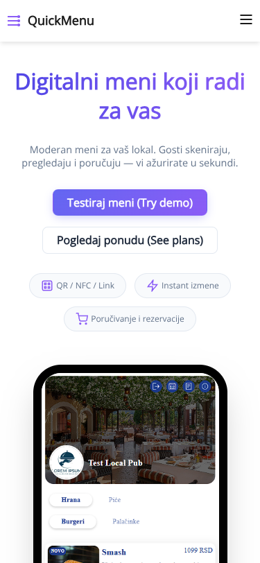 Mobile view