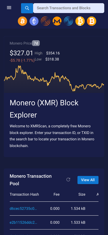 Mobile view