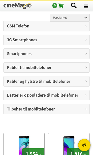 Mobile view