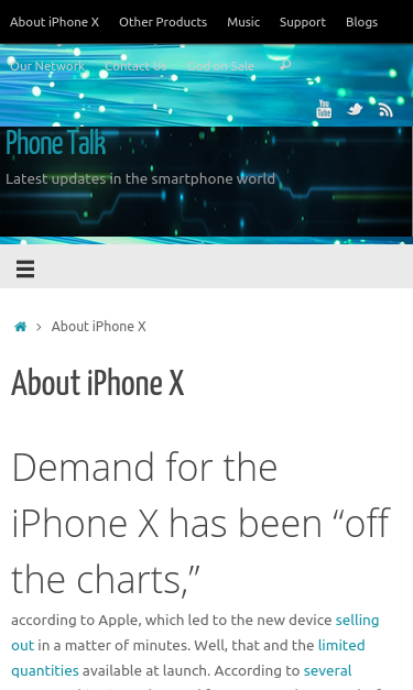 Mobile view