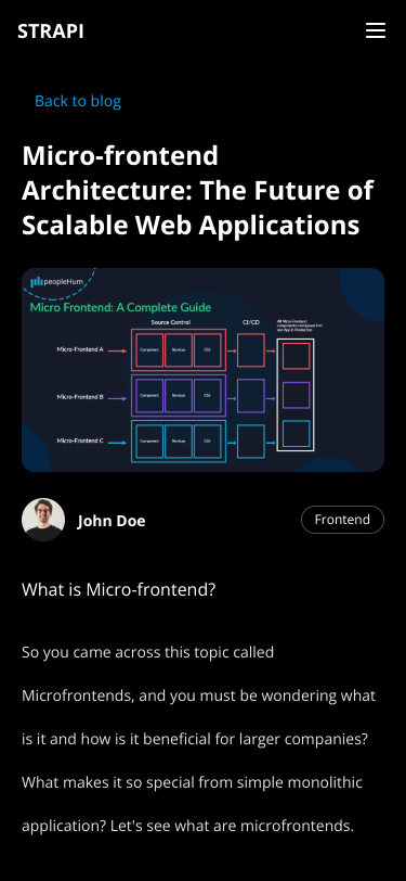 Mobile view