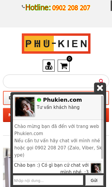 Mobile view