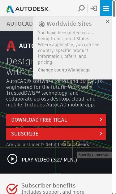 Mobile view