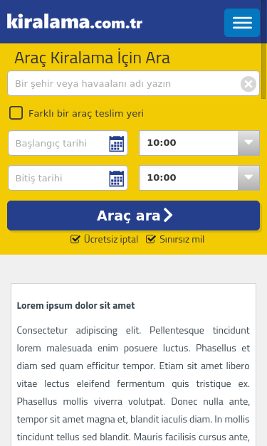 Mobile view
