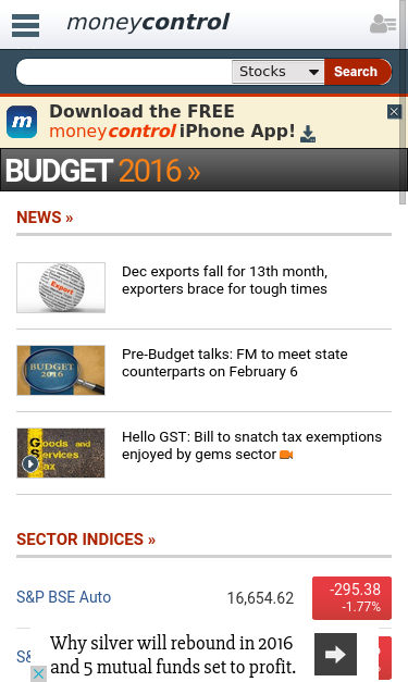 Mobile view