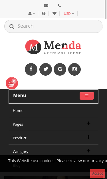 Mobile view