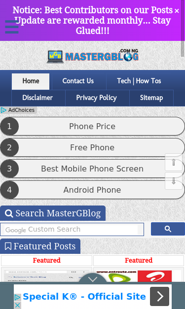 Mobile view