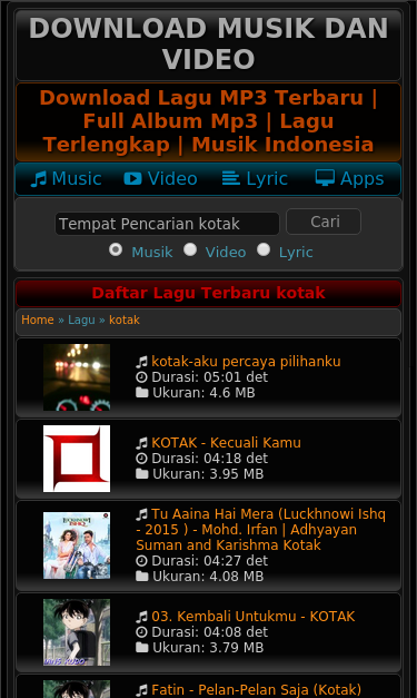Mobile view